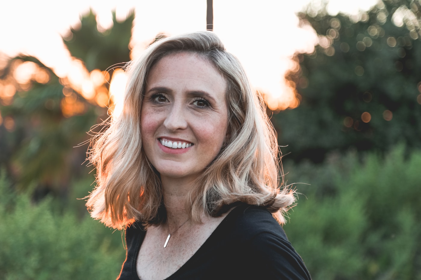 Editorial placeholder portrait in soft natural light